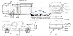 포드 F150랩터 외관사면도
